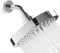 -Luxury Rainfall Shower Head - High-Pressure Showerhead Jets, Rain Shower Head Ant-Clog Silicone Nozzles (2.5 GPM, 6 Inch Diameter, Deluxe Chrome)